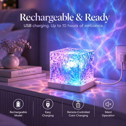 🎁Christmas Sale 50% OFF - Rechargeable Shower Light No Wiring |16 Color Ocean Wave Projector Light