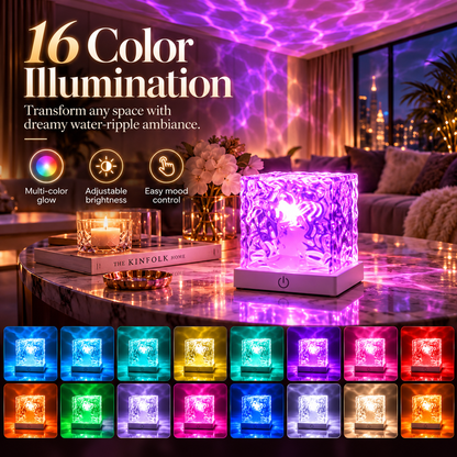 🎁Christmas Sale 50% OFF - Rechargeable Shower Light No Wiring |16 Color Ocean Wave Projector Light