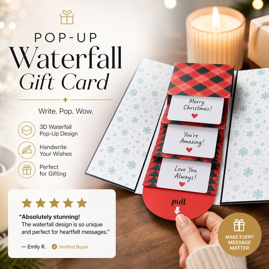 Creative Christmas Waterfall Gift Card Booklet